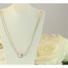 Silver Knot Link Necklet - F9515 Alternative Image
