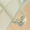 Silver Knot Link Necklet - F9515 Alternative Image