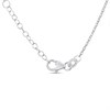 Silver Ball Station Lariat Necklace - F9519 Alternative Image