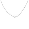 Silver Twist Y Drop Necklace - F9612 Alternative Image