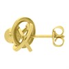 9ct Gold Three Strand Knot Stud Earrings - 9mm - G01109 Alternative Image