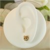9ct Gold Three Strand Knot Stud Earrings - 9mm - G01109 Alternative Image