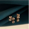 9ct Rose Gold Plain 4mm Ball Stud Earrings - G01112 Alternative Image