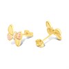 9ct Gold Three Colour Butterfly Stud Earrings - G01114 Alternative Image