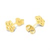 9ct Gold Flower Stud Earrings - G01115 Alternative Image