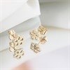 9ct Gold Flower Stud Earrings - G01115 Alternative Image
