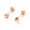 9ct Rose Gold Ball Stud Earrings - 3mm - G0199 Alternative Image