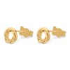 9ct Gold Twisted Circle Stud Earrings - 6mm - G0241 Alternative Image