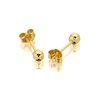 9ct Gold Ball Earrings - 3mm - G0283 Alternative Image