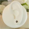 9ct Gold Sapphire And Diamond Stud Earrings - 5mm - G0326 Alternative Image