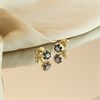 9ct Gold Sapphire And Diamond Stud Earrings - 5mm - G0326 Alternative Image