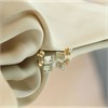 9ct Gold Blue Topaz Stud Earrings - 6mm - G04103 Alternative Image