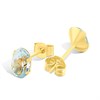 9ct Gold Blue Topaz Oval Stud Earrings - 10mm - G04104 Alternative Image