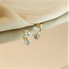 9ct Gold Blue Topaz Heart Stud Earrings - 5mm - G04105 Alternative Image