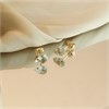 9ct Gold Blue Topaz Stud Earrings - 6mm - G04106 Alternative Image