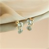 9ct Gold Blue Topaz Stud Earrings - 6mm - G04107 Alternative Image