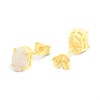 9ct Gold Opal Stud Earrings - 6mm - G04118 Alternative Image