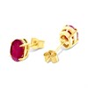 9ct Gold Ruby Stud Earrings - 6mm - G04125 Alternative Image