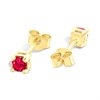 9ct Gold Ruby Stud Earrings - 3mm - G04131 Alternative Image