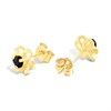9ct Gold Sapphire Flower Stud Earrings - 6mm - G04135 Alternative Image