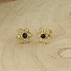 9ct Gold Sapphire Daisy Stud Earrings - 8mm - G04144 Alternative Image