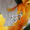 9ct White Gold 4MM Sapphire Rubover Stud Earrings - G04148 Alternative Image