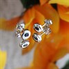 9ct White Gold 5MM Sapphire Rubover Stud Earrings - G04151 Alternative Image