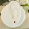 9ct Gold Ruby And Diamond Stud Earrings - G0468 Alternative Image