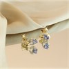 9ct Gold Tanzanite And Diamond Stud Earrings - G0471 Alternative Image