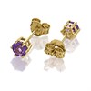 9ct Gold Amethyst Stud Earrings - 5mm - G0490 Alternative Image