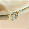 9ct Gold Blue Topaz Stud Earrings - 5mm - G0491 Alternative Image