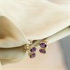9ct Gold Amethyst Stud Earrings - 6mm - G0497 Alternative Image