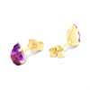 9ct Gold Amethyst Stud Earrings - 6mm - G0499 Alternative Image
