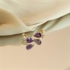 9ct Gold Amethyst Stud Earrings - 6mm - G0499 Alternative Image