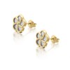 9ct Gold Mother-Of-Pearl Flower Earrings - G0658 Alternative Image