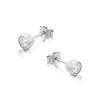 9ct White Gold Cubic Zirconia Stud Earrings - 5mm - G0835 Alternative Image