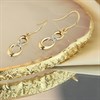 9ct Gold Diamond Kiss Oval Drop Earrings - G1116 Alternative Image