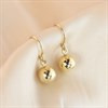 9ct Gold 7mm Ball Hook-Wire Drop Earrings - G1117 Alternative Image