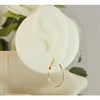 9ct Gold Oval Twist Hoop Earrings - G2006 Alternative Image