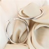 9ct White Gold Hoop Earrings - G2015 Alternative Image
