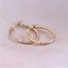 9ct Gold Hoop Earrings - G24101 Alternative Image