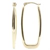 9ct Gold Rectangular Hoop Earrings - 32mm - G2440 Alternative Image