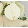 9ct Gold Two Colour Diamond Cut Oval Hoop Earrings - 20mm - G2441 Alternative Image