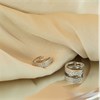 9ct White Gold Cubic Zirconia Huggie Hoop Earrings - 10mm - G2447 Alternative Image
