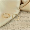 9ct Gold Hoop Earrings - 14mm - G2457 Alternative Image