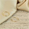 9ct Gold Hoop Earrings - 14mm - G2460 Alternative Image