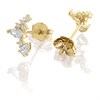 9ct Gold Cubic Zirconia Stud Earrings - 8mm - G27111 Alternative Image