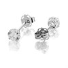 9ct White Gold Cubic Zirconia Stud Earrings - 4mm - G27114 Alternative Image