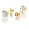 9ct Gold Cubic Zirconia Stud Earrings - 6mm - G27116 Alternative Image