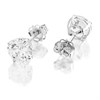 9ct White Gold Cubic Zirconia Stud Earrings - 6mm - G27117 Alternative Image